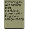 Myreadinglab With Pearson Etext - Standalone Access Card - For Guide To College Reading door Kathleen T. McWhorter