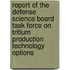 Report Of The Defense Science Board Task Force On Tritium Production Technology Options