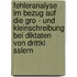 Fehleranalyse Im Bezug Auf Die Gro - Und Kleinschreibung Bei Diktaten Von Drittkl Sslern