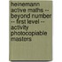 Heinemann Active Maths -- Beyond Number -- First Level -- Activity Photocopiable Masters