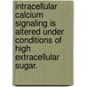 Intracellular Calcium Signaling Is Altered Under Conditions Of High Extracellular Sugar. door Craig Jeffre Gibson