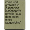 Ironie Und Groteske In Joseph Von Eichendorffs Novelle "Aus Dem Leben Eines Taugenichts" door Nina Schleifer