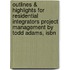 Outlines & Highlights For Residential Integrators Project Management By Todd Adams, Isbn