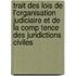 Trait Des Lois de L'Organisation Judiciaire Et de La Comp Tence Des Juridictions Civiles