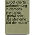Aufgef Cherte Wahrnehmung In Clemens Brentanos "Godwi Oder Das Steinerne Bild Der Mutter"