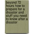 Beyond 72 Hours How To Prepare For A Disaster And Stuff You Need To Know After A Disaster