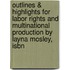 Outlines & Highlights For Labor Rights And Multinational Production By Layna Mosley, Isbn