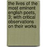 The Lives Of The Most Eminent English Poets, 3; With Critical Observations On Their Works