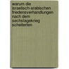 Warum Die Israelisch-Arabischen Friedensverhandlungen Nach Dem Sechstagekrieg Scheiterten door Malte Witzig