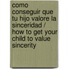 Como conseguir que tu hijo valore la sinceridad / How to Get Your Child to Value Sincerity door Pedro Marcet Bonel