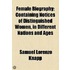Female Biography; Containing Notices Of Distinguished Women, In Different Nations And Ages