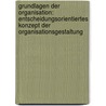 Grundlagen Der Organisation: Entscheidungsorientiertes Konzept Der Organisationsgestaltung door Matthias Graumann