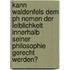 Kann Waldenfels Dem Ph Nomen Der Leiblichkeit Innerhalb Seiner Philosophie Gerecht Werden?