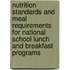 Nutrition Standards And Meal Requirements For National School Lunch And Breakfast Programs