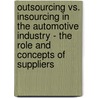 Outsourcing Vs. Insourcing In The Automotive Industry - The Role And Concepts Of Suppliers door Christian Nitschke