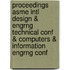 Proceedings Asme Intl Design & Engrng Technical Conf & Computers & Information Engrng Conf