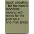 Rough Shooting - For The Man Of Moderate Means; With Notes For The Year On A One-Man Shoot