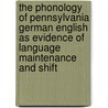 The Phonology Of Pennsylvania German English As Evidence Of Language Maintenance And Shift door Achim Kopp