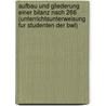 Aufbau Und Gliederung Einer Bilanz Nach 266 (Unterrichtsunterweisung Fur Studenten Der Bwl) by Christoph Schuhmann