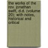 The Works Of The Rev. Jonathan Swift, D.D. (Volume 20); With Notes, Historical And Critical