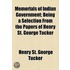 Memorials Of Indian Government; Being A Selection From The Papers Of Henry St. George Tucker