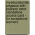 Myeducationlab Pegasus With Pearson Etext- Standalone Access Card - For Exceptional Learners