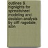 Outlines & Highlights For Spreadsheet Modeling And Decision Analysis By Cliff Ragsdale, Isbn