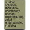 Student Solutions Manual to Accompany Naiman, Rosenfeld, and Zirkel Understanding Statistics door Robert K. Smidt