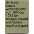 Die Franz Sische Wesenskunde Von 1914 Bis 1933 Am Beispiel Eduard Wechsslers Esprit Und Geist