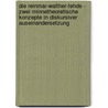 Die Reinmar-Walther-Fehde - Zwei Minnetheoretische Konzepte In Diskursiver Auseinandersetzung by Michael Steinmetz