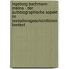 Ingeborg Bachmann: Malina - Der Autobiographische Aspekt Im Rezeptionsgeschichtlichen Kontext door David Schaack