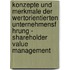 Konzepte Und Merkmale Der Wertorientierten Unternehmensf Hrung - Shareholder Value Management