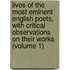 Lives Of The Most Eminent English Poets, With Critical Observations On Their Works (Volume 1)