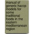 Manual Of Generic Haccp Models For Some Traditional Foods In The Eastern Mediterranean Region