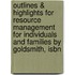 Outlines & Highlights For Resource Management For Individuals And Families By Goldsmith, Isbn