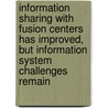 Information Sharing With Fusion Centers Has Improved, But Information System Challenges Remain door United States Dept of Homeland