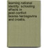 Learning National Identity: Schooling Effects In Post-Conflict Bosnia-Herzegovina And Croatia.