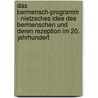 Das Bermensch-Programm - Nietzsches Idee Des Bermenschen Und Deren Rezeption Im 20. Jahrhundert door Karl Gietler