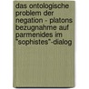 Das Ontologische Problem Der Negation - Platons Bezugnahme Auf Parmenides Im "Sophistes"-Dialog door Anke Beiler