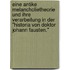 Eine Antike Melancholietheorie Und Ihre Verarbeitung In Der "Historia Von Doktor Johann Fausten."