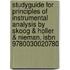 Studyguide For Principles Of Instrumental Analysis By Skoog & Holler & Nieman, Isbn 9780030020780