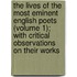 The Lives Of The Most Eminent English Poets (Volume 1); With Critical Observations On Their Works