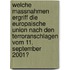 Welche Massnahmen Ergriff Die Europaische Union Nach Den Terroranschlagen Vom 11. September 2001?