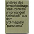 Analyse Des Fernsehbeitrags "Nazi-Zentrale Unterwandert Kleinstadt" Aus Dem Ard-Magazin "Panorama"