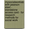 Mysocialworklab With Pearson Etext - Standalone Access Card - For Research Methods For Social Work by James R. Dudley
