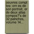 Oeuvres Compl Tes: Orn Es De Son Portrait, Er De Deux Atlas Compos?'s De 32 Palnches, Volume 14...