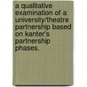 A Qualitative Examination Of A University/Theatre Partnership Based On Kanter's Partnership Phases. by Ty A. Furman