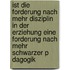 Ist Die Forderung Nach Mehr Disziplin In Der Erziehung Eine Forderung Nach Mehr Schwarzer P Dagogik