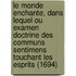 Le Monde Enchante, Dans Lequel Ou Examen Doctrine Des Communs Sentimens Touchant Les Esprits (1694)