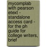 Mycomplab With Pearson Etext - Standalone Access Card - For The Ph Guide For College Writers, Brief door Stephen Reid
